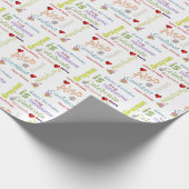 Happy Birthday Geschenk Wrapping Paper Grayson Geschenkpapier (Ecke)
