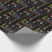 Happy Birthday Geschenk Wrapping Paper Jackson Geschenkpapier (Ecke)
