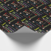 Happy Birthday Geschenk Wrapping Paper James Geschenkpapier (Ecke)