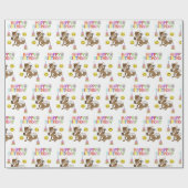 Happy Birthday Geschenk Wrapping Paper Wolf Geschenkpapier (Flach)