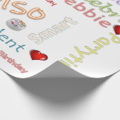 Happy Birthday Geschenk Wrapping Papier Debbie Geschenkpapier (Ecke)