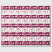 Happy Birthday Geschenk Wrapping Papier Flamingo Geschenkpapier (Flach)