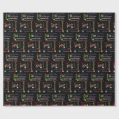 Happy Birthday Geschenk Wrapping Papier Godvater Geschenkpapier (Flach)