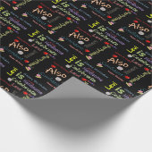 Happy Birthday Geschenk Wrapping Papier Levi Geschenkpapier (Ecke)