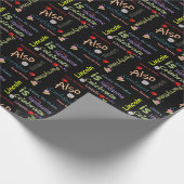 Happy Birthday Geschenk Wrapping Papier Lincoln Geschenkpapier (Ecke)