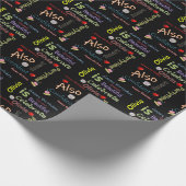 Happy Birthday Geschenk Wrapping Papier Olivia Geschenkpapier (Ecke)