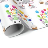 Happy Birthday Geschenk Wrapping Papier Possum Geschenkpapier (Rolleneckpunkt)