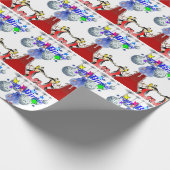 Happy Birthday Geschenk Wrapping Papier Red Tepet Geschenkpapier (Ecke)