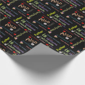 Happy Birthday Geschenk Wrapping Papier Vater Geschenkpapier (Ecke)