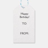 Happy Birthday Geschenkanhänger (Rückseite)