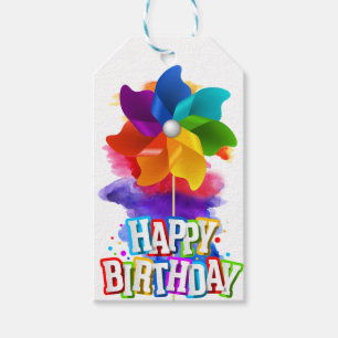 Happy Birthday Geschenkanhänger