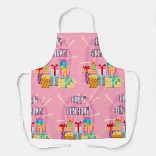 Happy Birthday Geschenke Schürze (Vorderseite)
