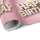 Happy Birthday Geschenkpapier (Rolleneckpunkt)