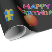 Happy Birthday Geschenkpapier (Rolleneckpunkt)
