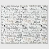 Happy Birthday Geschenkpapier (Flach)