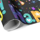 Happy Birthday Geschenkpapier (Rolleneckpunkt)