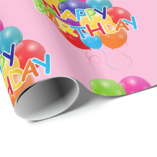 Happy Birthday Geschenkpapier (Rolleneckpunkt)