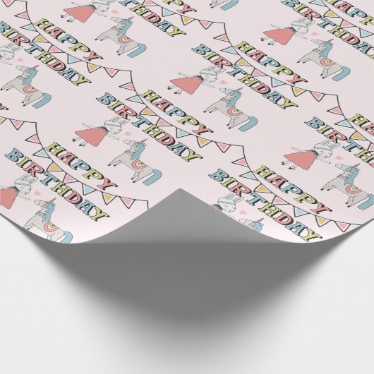 Happy Birthday Geschenkpapier (Ecke)