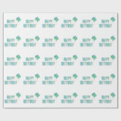 Happy Birthday Geschenkpapier (Flach)