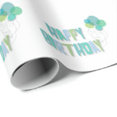 Happy Birthday Geschenkpapier (Rolleneckpunkt)
