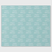 Happy Birthday Geschenkpapier (Flach)