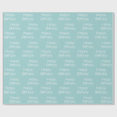 Happy Birthday Geschenkpapier (Flach)