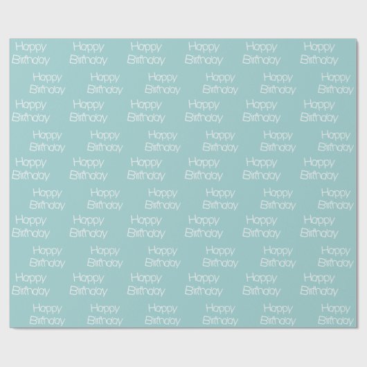 Happy Birthday Geschenkpapier (Flach)