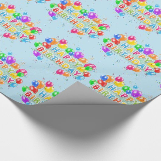 Happy Birthday Geschenkpapier (Ecke)