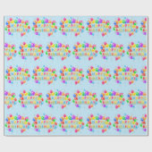 Happy Birthday Geschenkpapier (Flach)