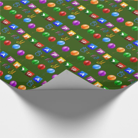 Happy Birthday Geschenkpapier (Ecke)