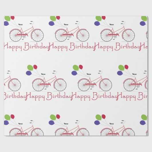 Happy Birthday Geschenkpapier (Flach)