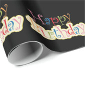 Happy Birthday Geschenkpapier (Rolleneckpunkt)