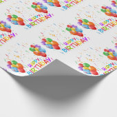 HAPPY BIRTHDAY GESCHENKPAPIER (Ecke)
