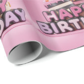 Happy Birthday Geschenkpapier (Rolleneckpunkt)