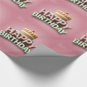 Happy Birthday Geschenkpapier (Ecke)