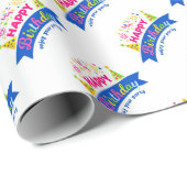 Happy Birthday Geschenkpapier (Rolleneckpunkt)