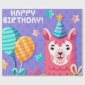 Happy Birthday Geschenkpapier (Flach)