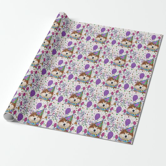 HAPPY BIRTHDAY GESCHENKPAPIER (Ungerollt)