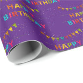 Happy Birthday Geschenkpapier (Rolleneckpunkt)