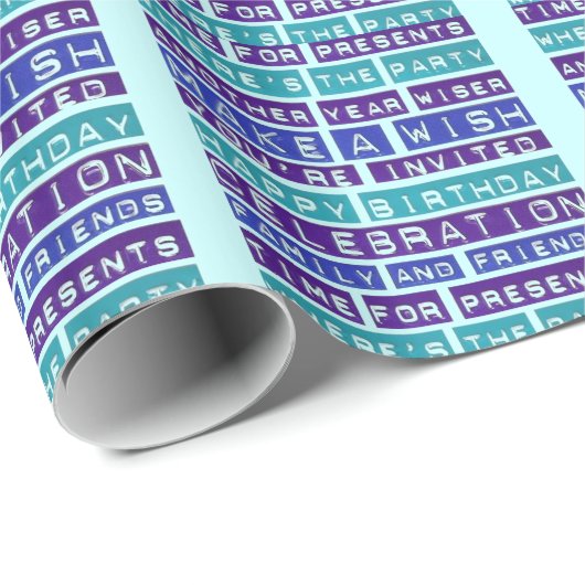 Happy Birthday Geschenkpapier (Rolleneckpunkt)