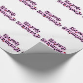 Happy Birthday Geschenkpapier (Ecke)