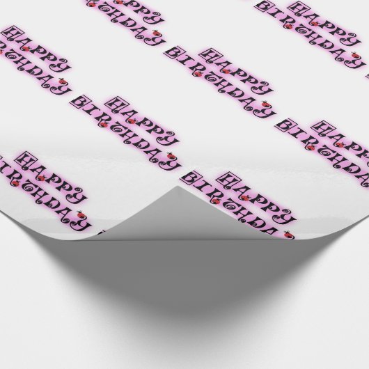 Happy Birthday Geschenkpapier (Ecke)