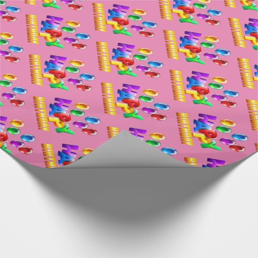 Happy Birthday Geschenkpapier (Ecke)
