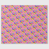 Happy Birthday Geschenkpapier (Flach)