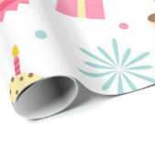 Happy Birthday Geschenkpapier (Rolleneckpunkt)