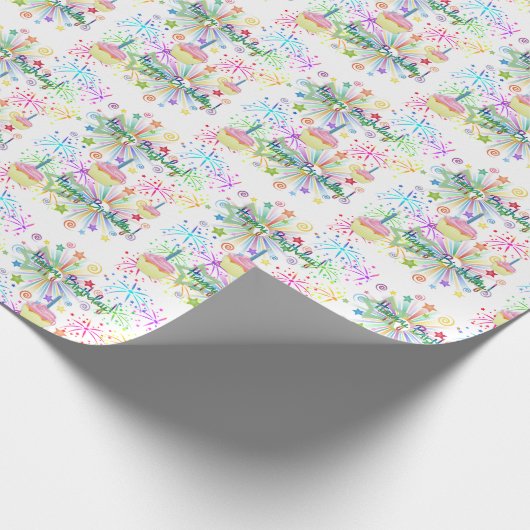 Happy Birthday Geschenkpapier (Ecke)