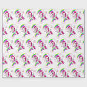 Happy Birthday Geschenkpapier Einhorn (Flach)