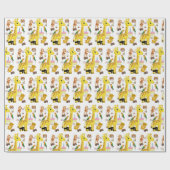 Happy Birthday Geschenkpapier Giraffe (Flach)