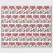 Happy Birthday Geschenkpapier Katzen (Flach)