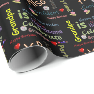 Happy Birthday Geschenkpapier Opa